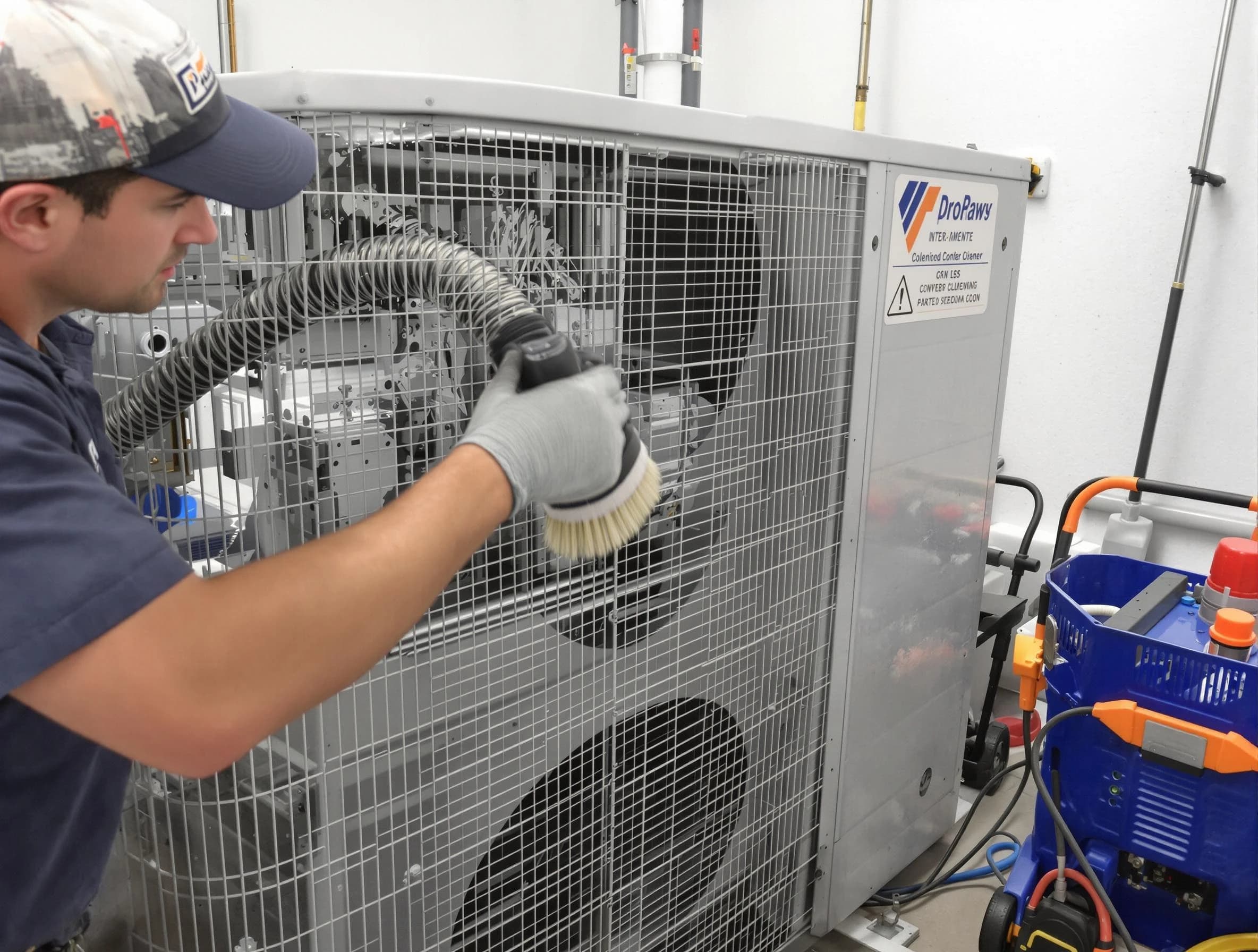Birmingham Air Duct Cleaning specialist performing precision AC coil cleaning for improved system performance in Birmingham