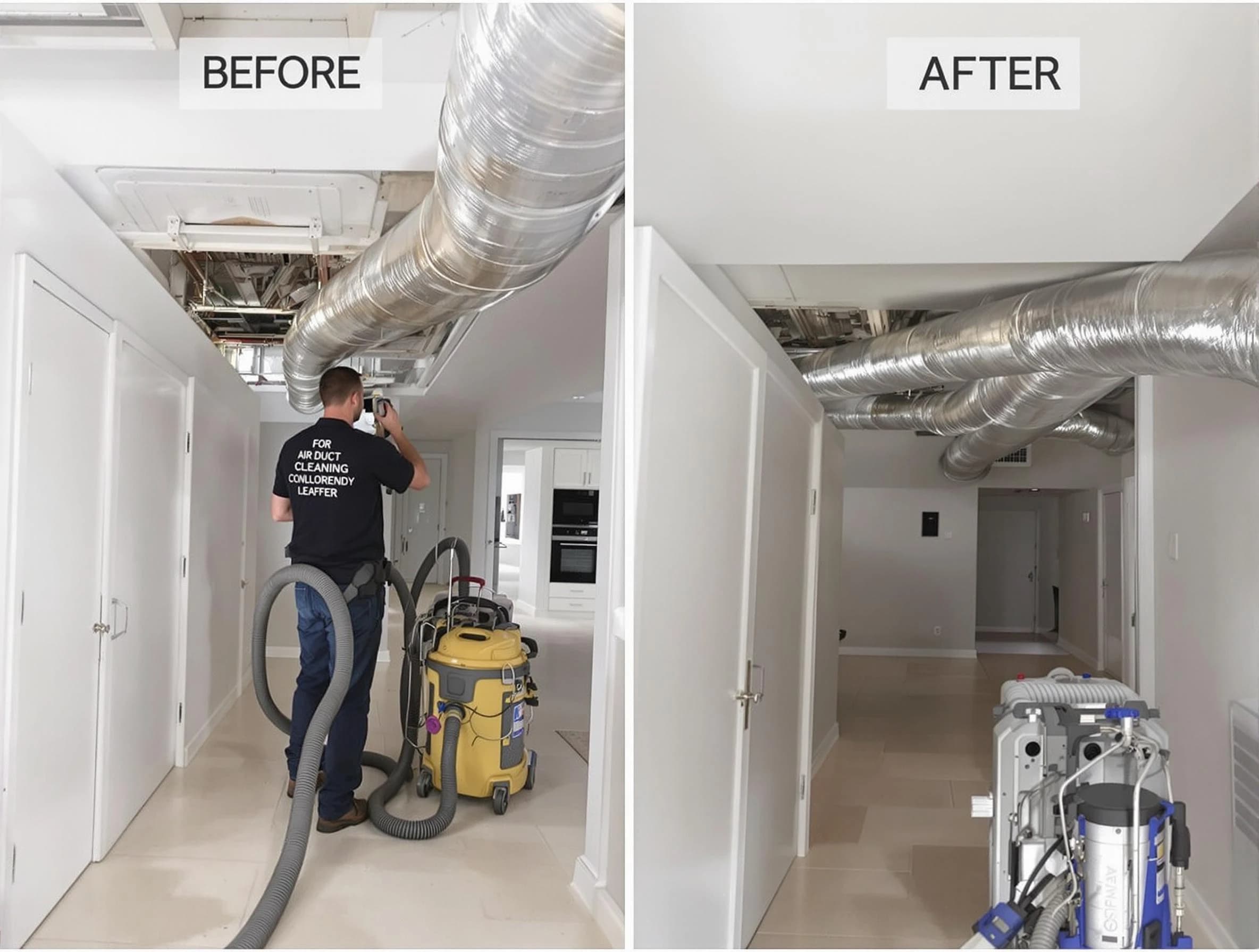 Birmingham Air Duct Cleaning professional performing thorough air duct cleaning in Birmingham