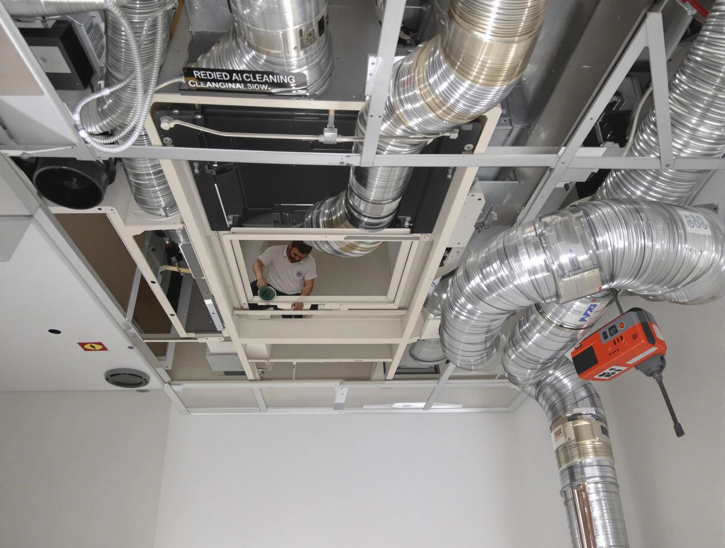 Birmingham Air Duct Cleaning technician performing detailed central duct system cleaning in Birmingham