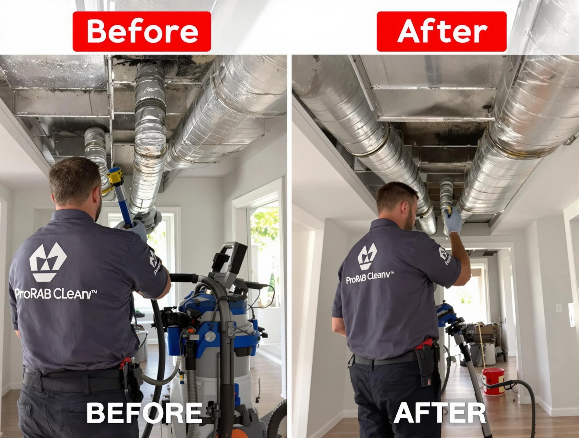 Birmingham Air Duct Cleaning expert performing thorough residential duct cleaning in a Birmingham home