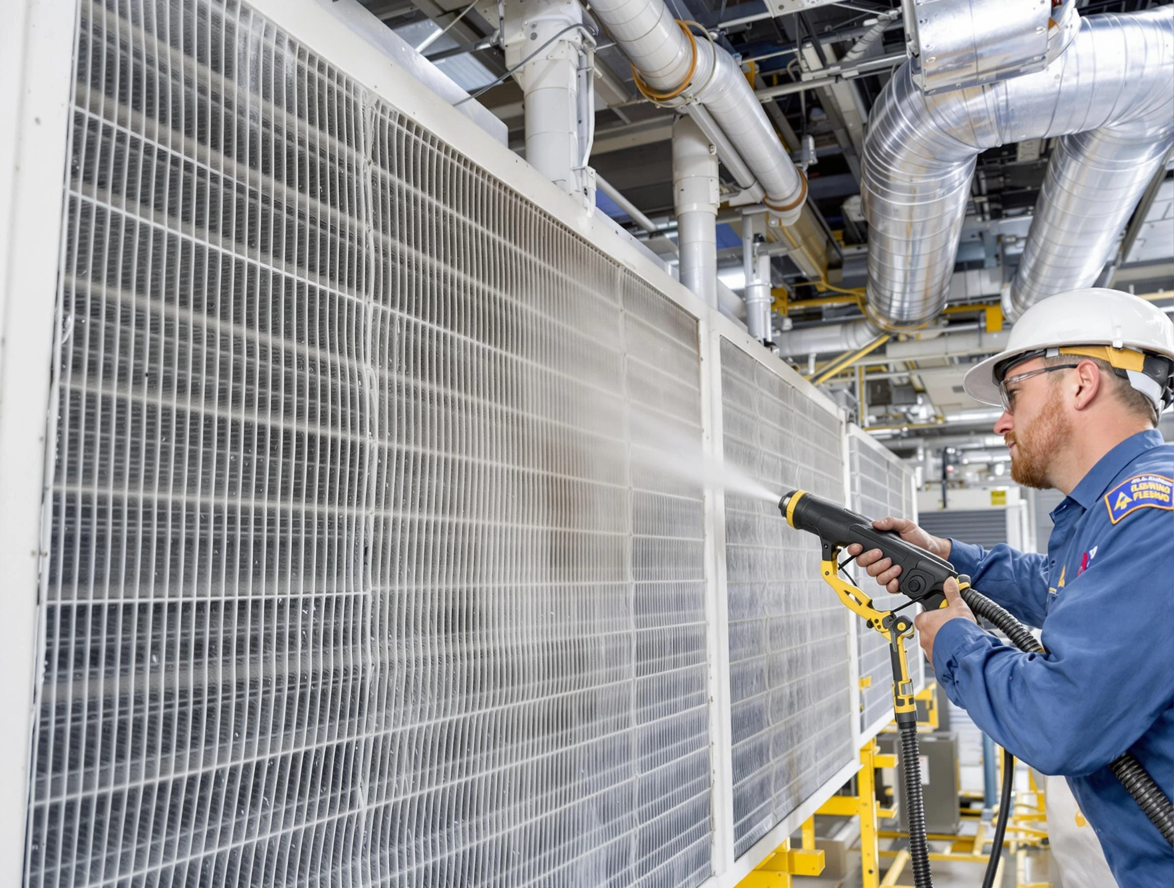 Professional commercial coil cleaning by Birmingham Air Duct Cleaning in Birmingham