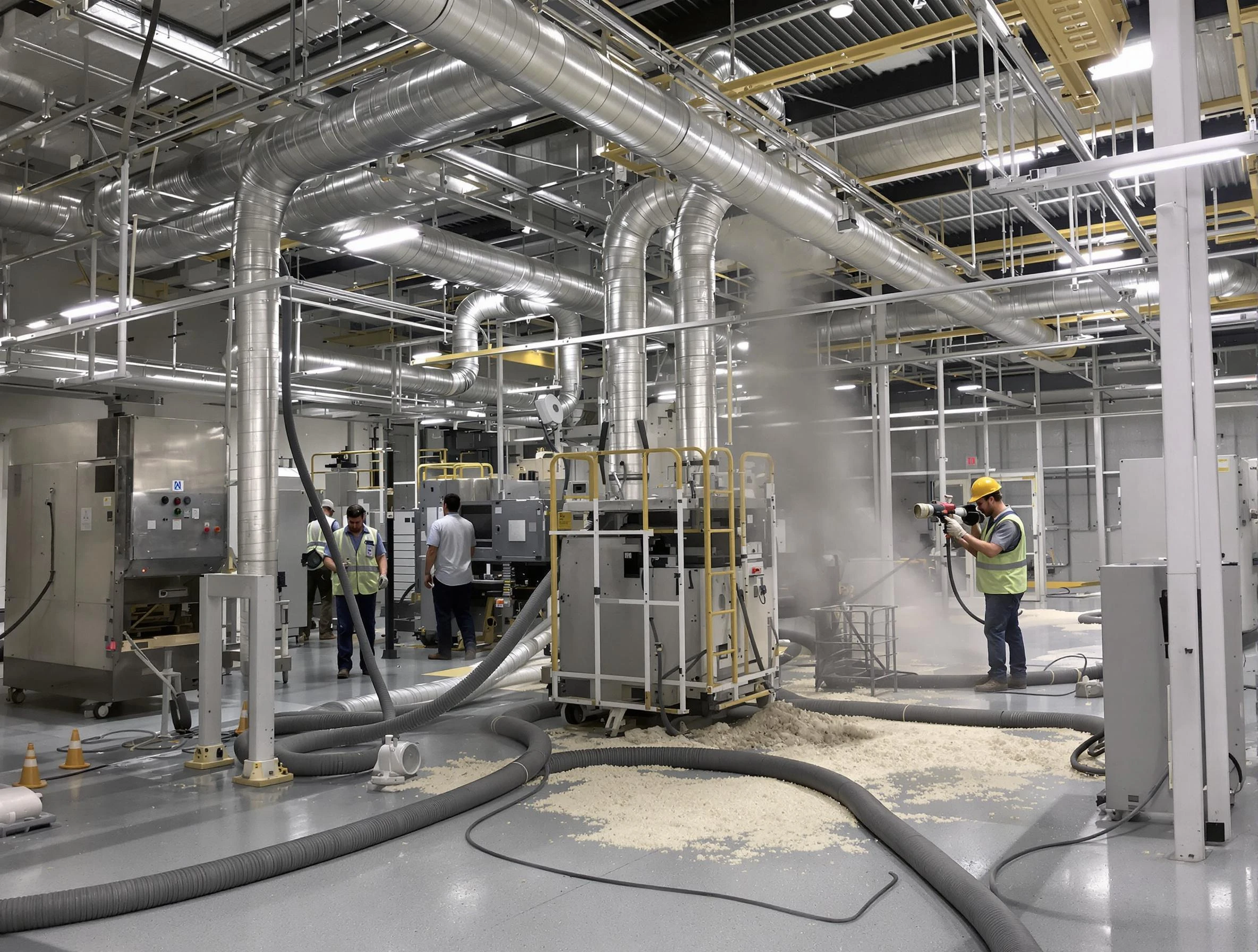 Heavy-duty industrial duct cleaning by Birmingham Air Duct Cleaning in Birmingham